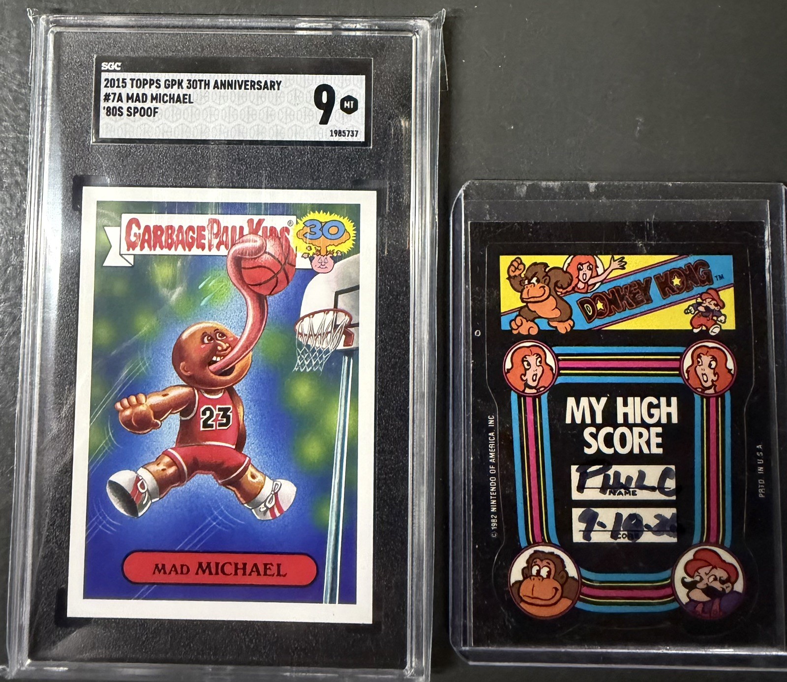 2015 TOPPS GARBAGE PAIL KIDS 30TH Michael Jordan #7A MAD MICHAEL sgc 9 GOAT 2015 TOPPS GARBAGE PAIL KIDS 30TH Michael Jordan #7A MAD MICHAEL sgc 9 GOAT
