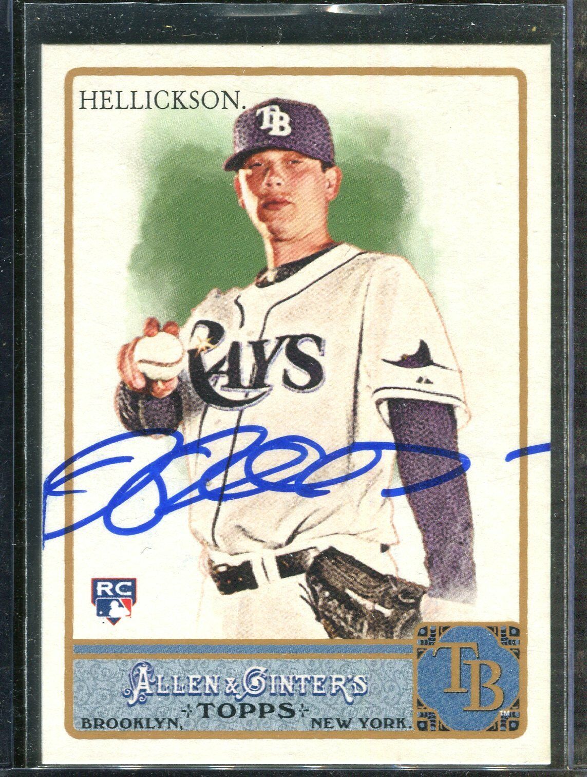 Jeremy Hellickson Rookie Topps Allen Ginter Signed Card Authentic Autograph Auto
