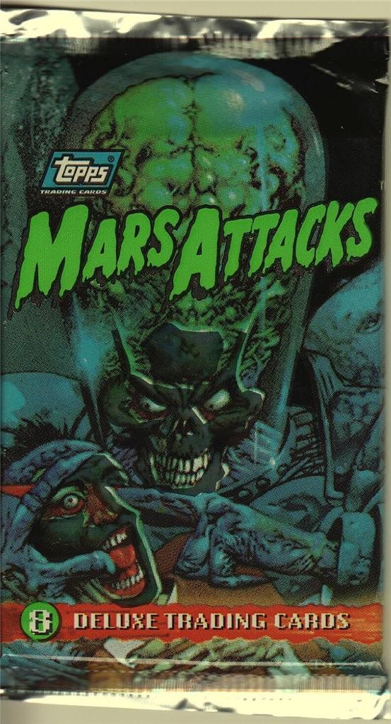 1994 Topps Mars Attacks Trading Card Pack 1994 Topps Mars Attacks Trading Card Pack
