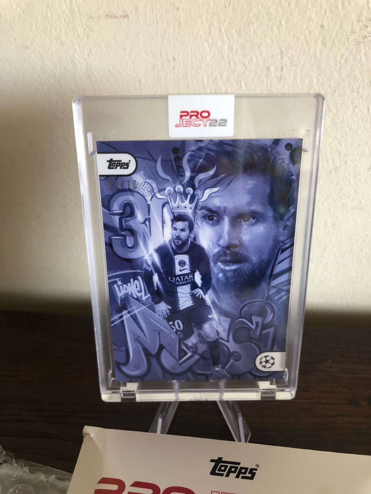 Lionel Messi Topps Project 22 Card Orlando Arocena PSG Argentina 2/10 Lionel Messi Topps Project 22 Card Orlando Arocena PSG Argentina 2/10