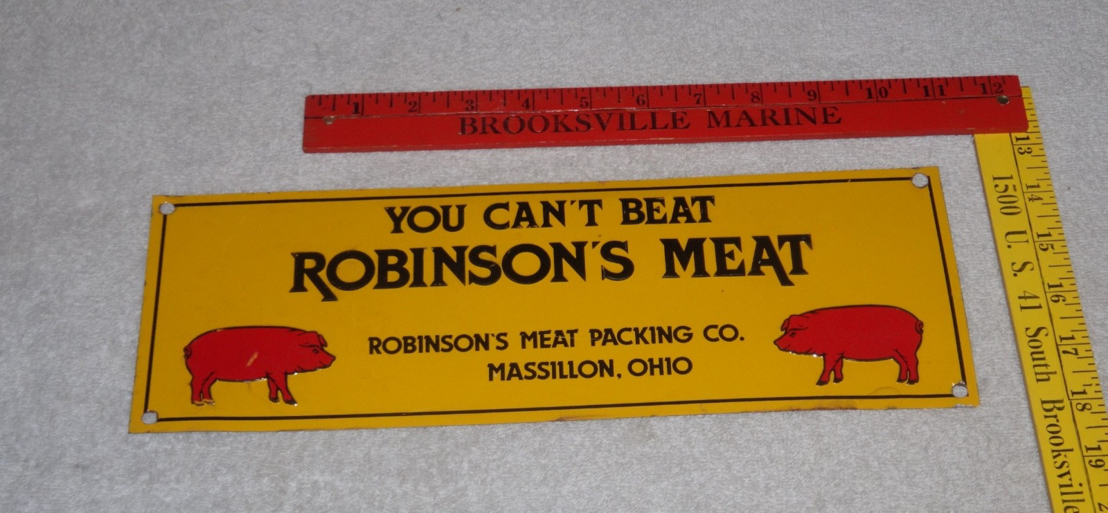 VINTAGE YOU CAN'T BEAT ROBINSON'S MEAT PIG FARMING 13 VINTAGE YOU CAN'T BEAT ROBINSON'S MEAT PIG FARMING 13
