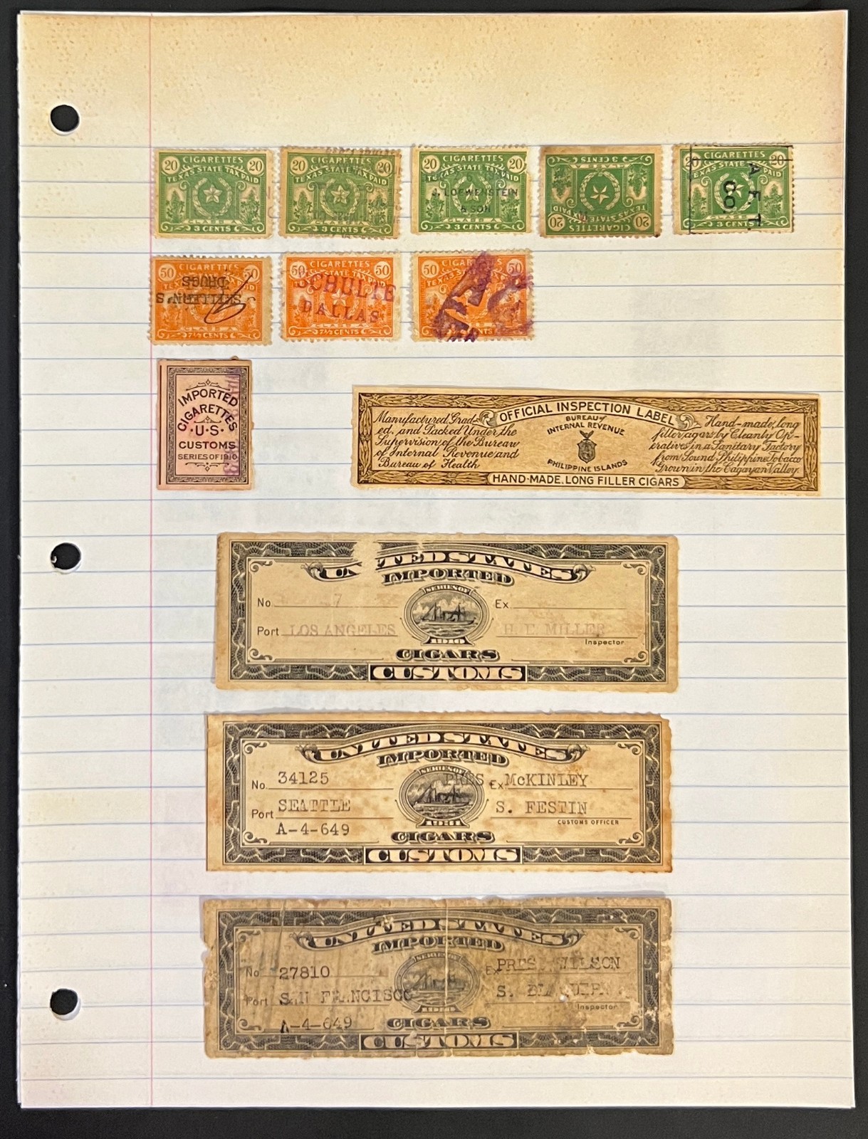 Revenues State & Federal Documents & Ephemera Stamp Collection ZAYIX Revenues State & Federal Documents & Ephemera Stamp Collection ZAYIX