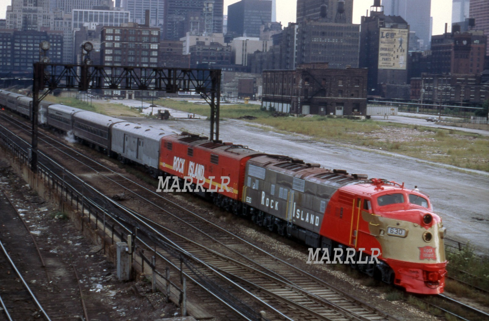 RR Photo-ROCK ISLAND CRI&P 630 DL109 Leading Coaches RR Photo-ROCK ISLAND CRI&P 630 DL109 Leading Coaches