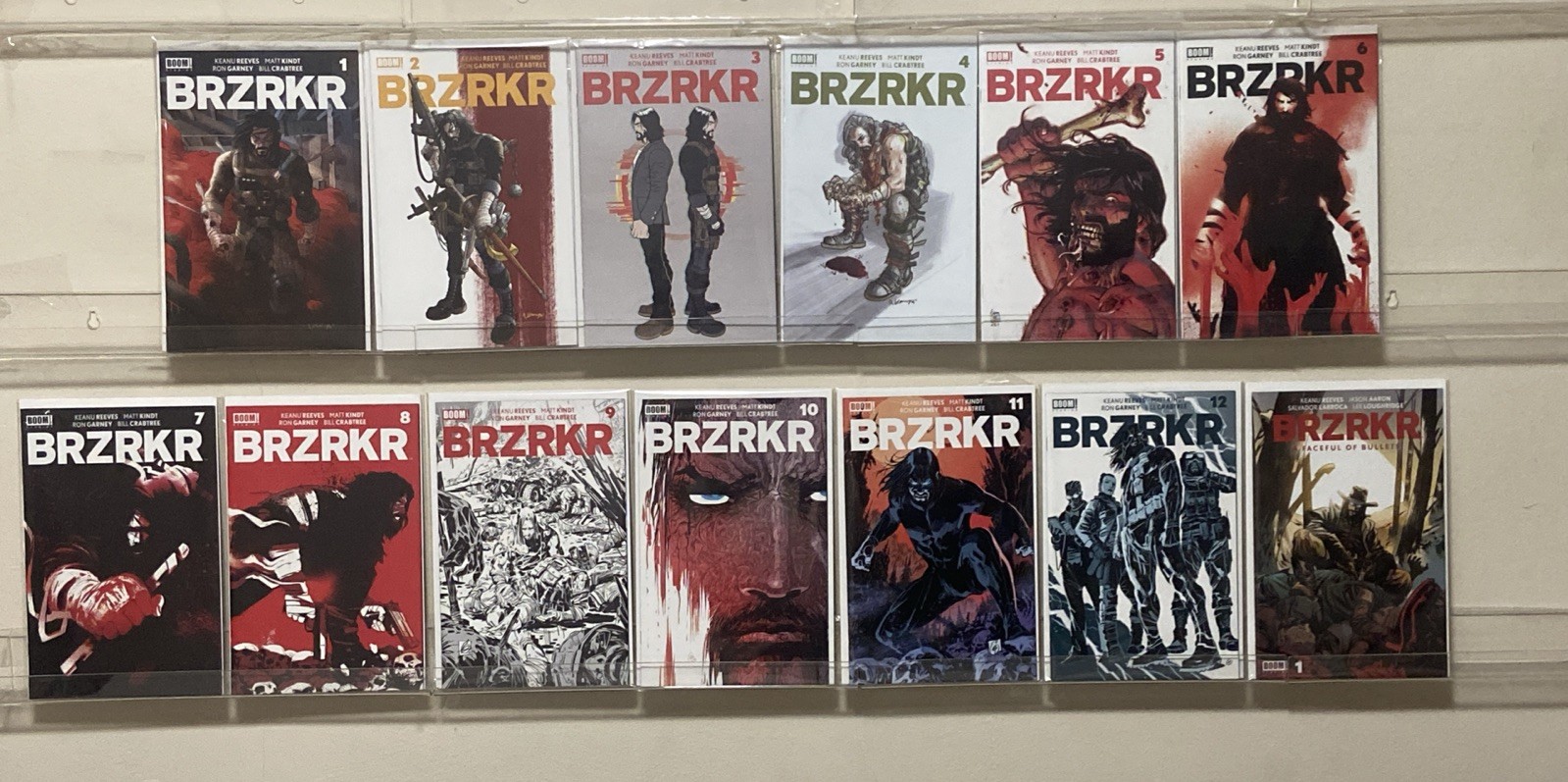BRZRKR #1-12 (BOOM 2021) + One Shot Variant Cover Lot NM Keanu Reeves Complete