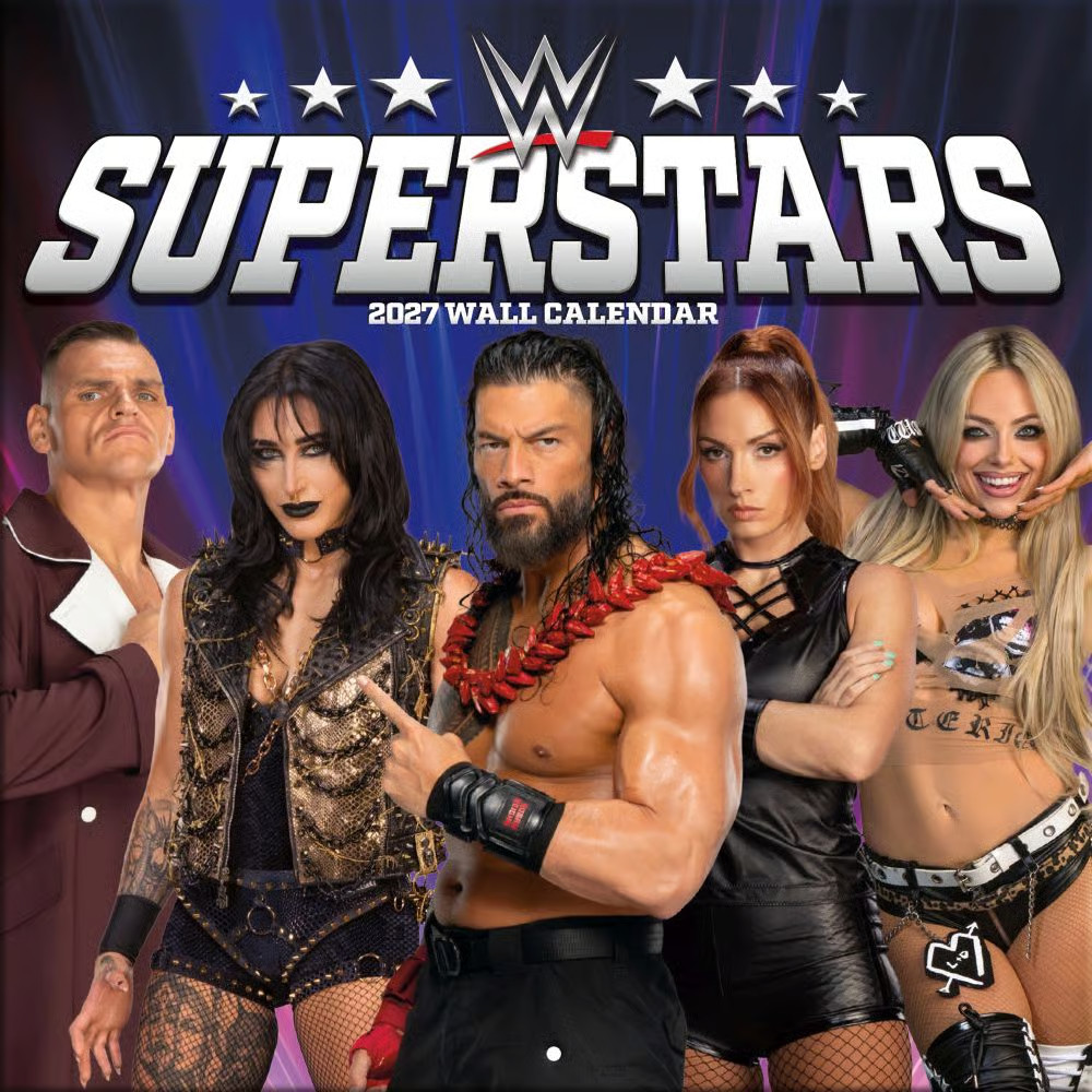 Turner Licensing, WWE Superstars 2027 Mini Wall Calendar Turner Licensing, WWE Superstars 2027 Mini Wall Calendar