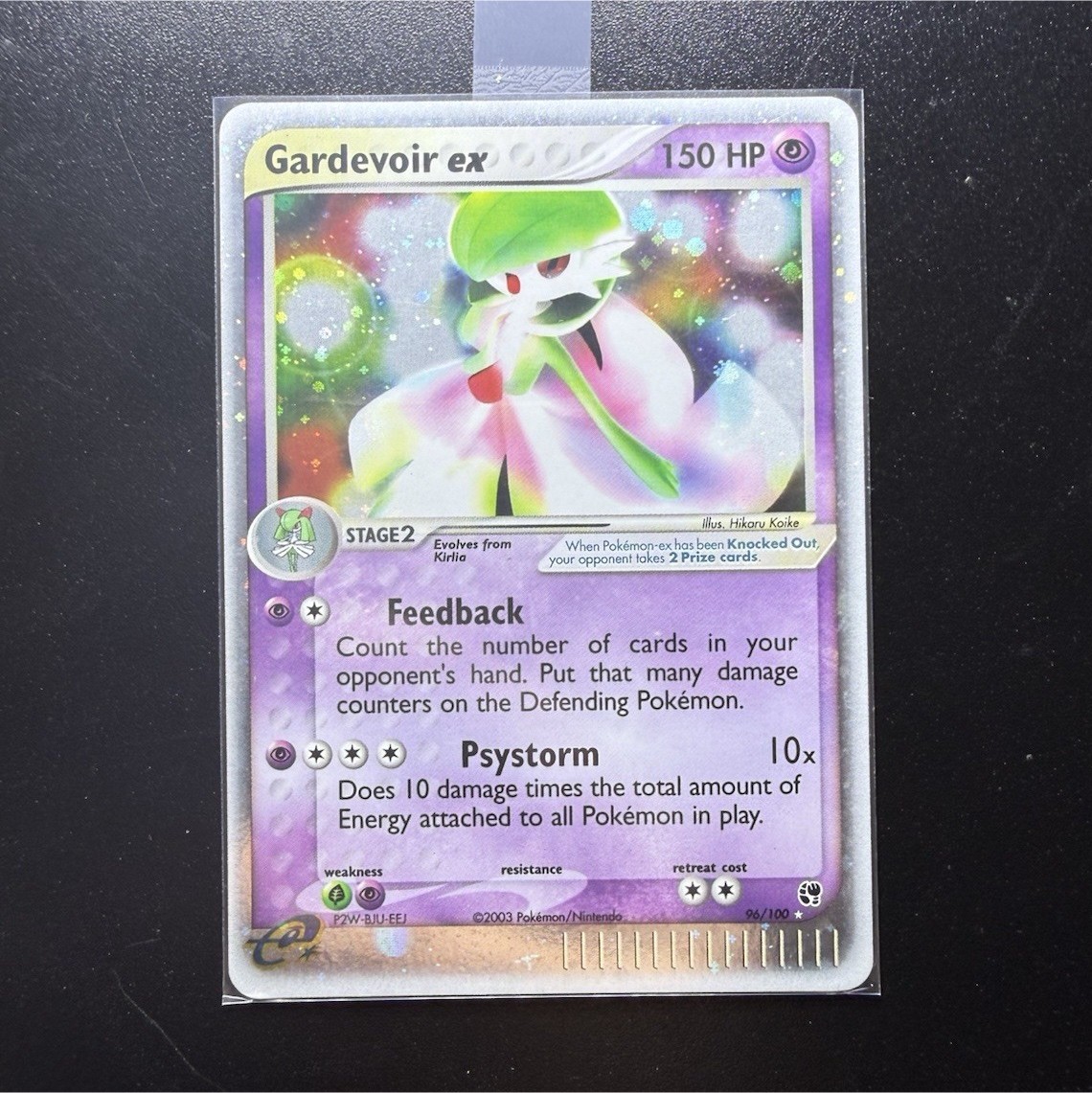 Pokemon Gardevoir ex EX 96/100 150 HP Phase 2 Holographic 2003 English Pokemon Gardevoir ex EX 96/100 150 HP Phase 2 Holographic 2003 English