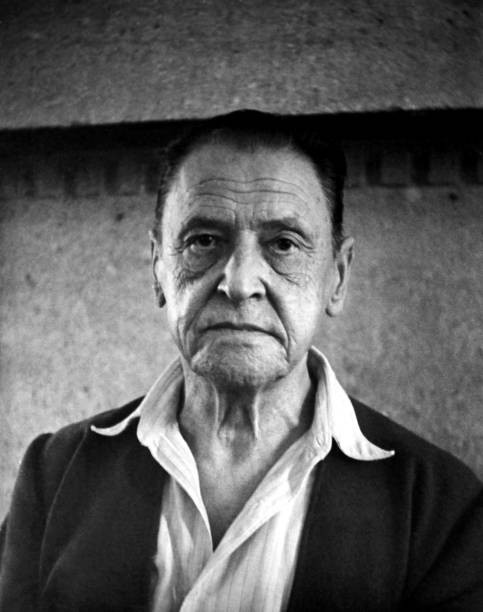 English writer Somerset Maugham photographed in Saint Jean Cap Fer- Old Photo