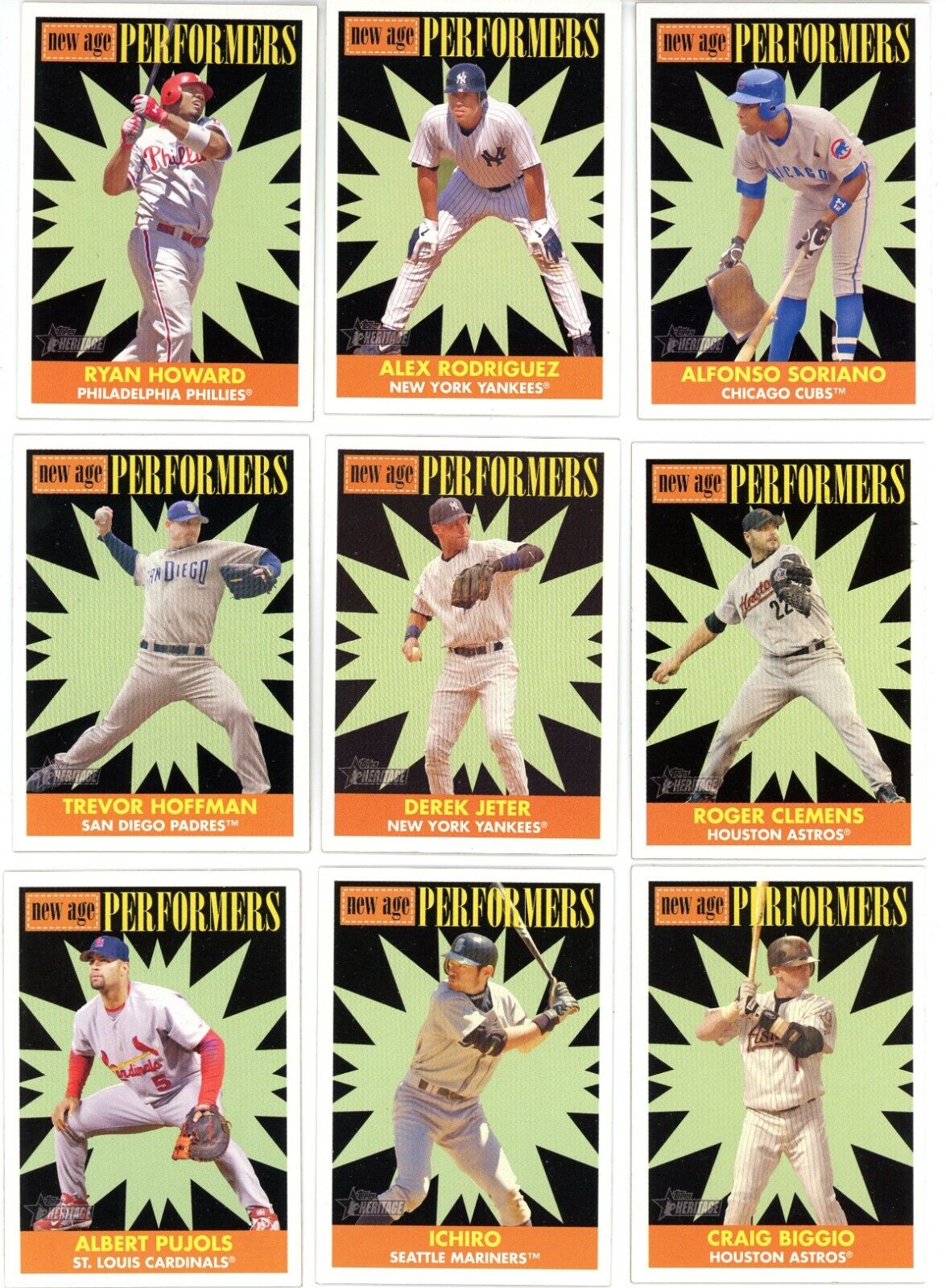2007 Topps Heritage Baseball New Age Performers YOU PICK *Finish Your Set*