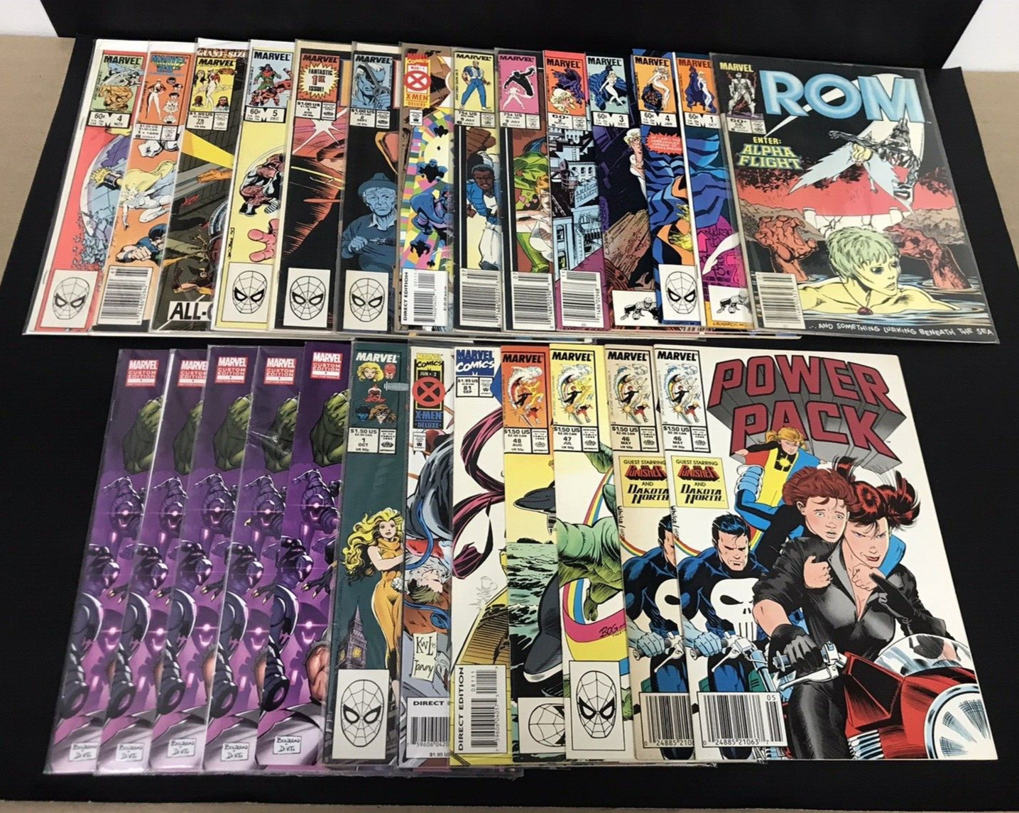Vintage Marvel 26pc Comic Book Lot Cloak Dagger Nth Man Power Pack Excalibur