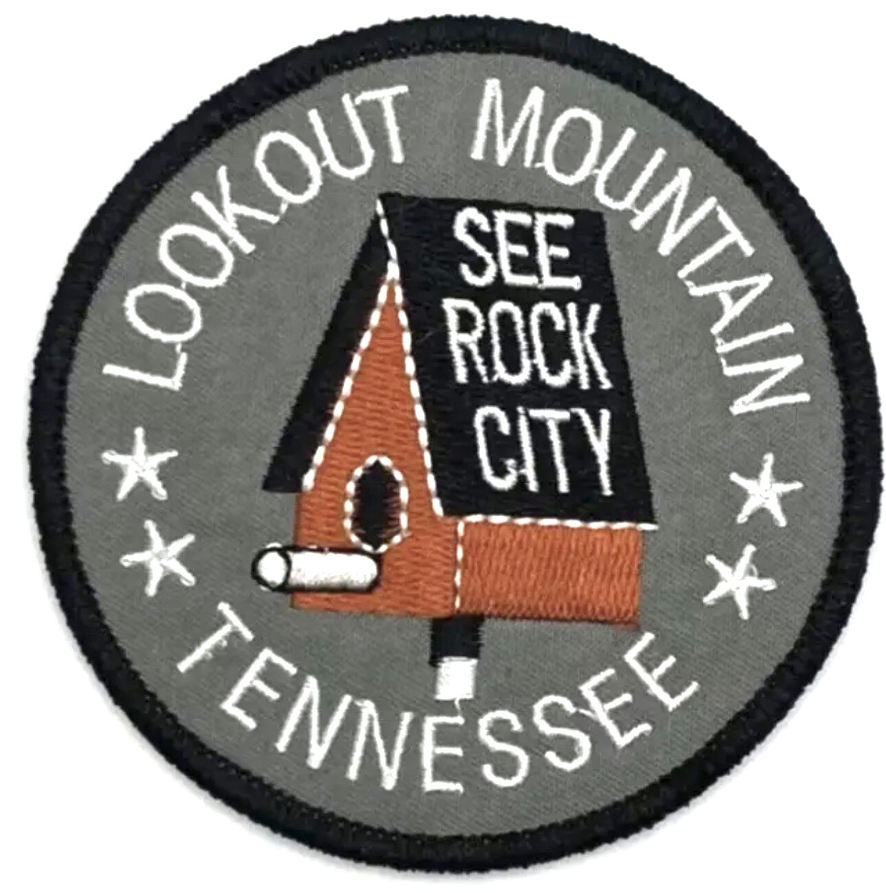 Lookout Mountain See Rock City Tennessee Vintage Style Patch Sew Iron On Cap Hat Lookout Mountain See Rock City Tennessee Vintage Style Patch Sew Iron On Cap Hat