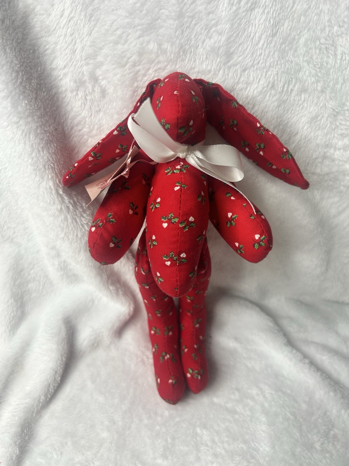 Vintage Handmade The Bunny Factory Rabbit Fabric Plush Farmhouse Folk W/ Tag Vintage Handmade The Bunny Factory Rabbit Fabric Plush Farmhouse Folk W/ Tag