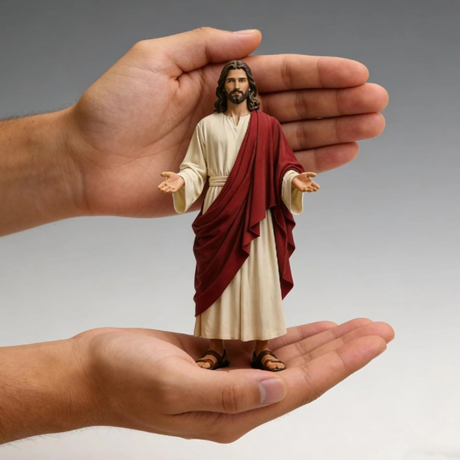 5.12 Inch Sacred Heart Jesus Christ Statue Resin Christian Home Decor Figurine