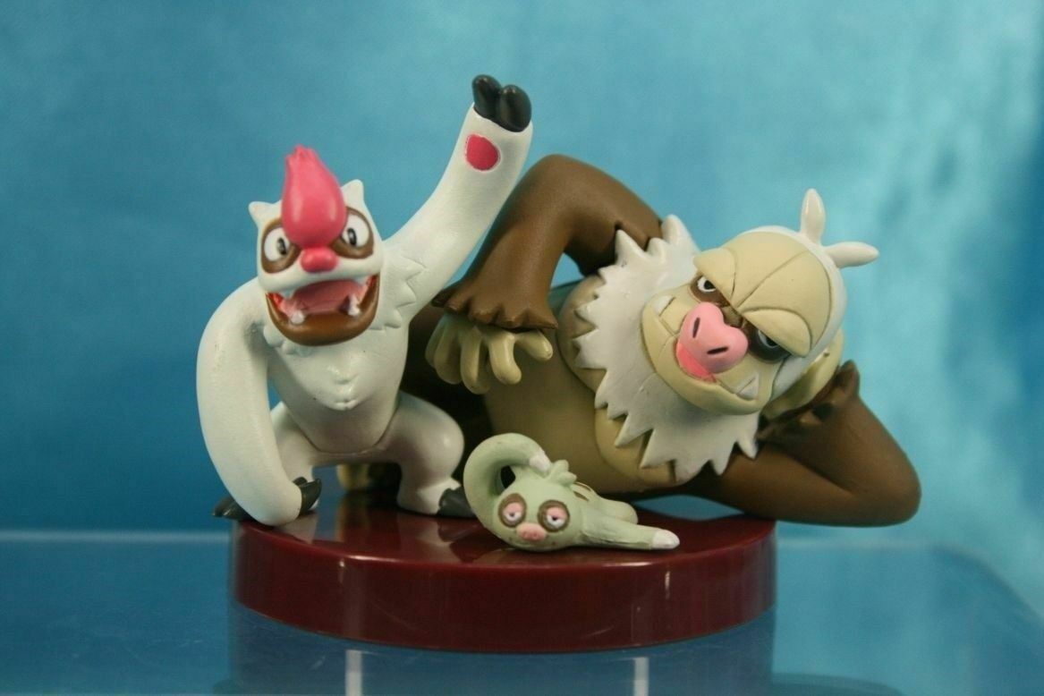 Tomy Pokemon AG Zukan P6 1/40 Scale Real Figure Slakoth Vigoroth Slaking