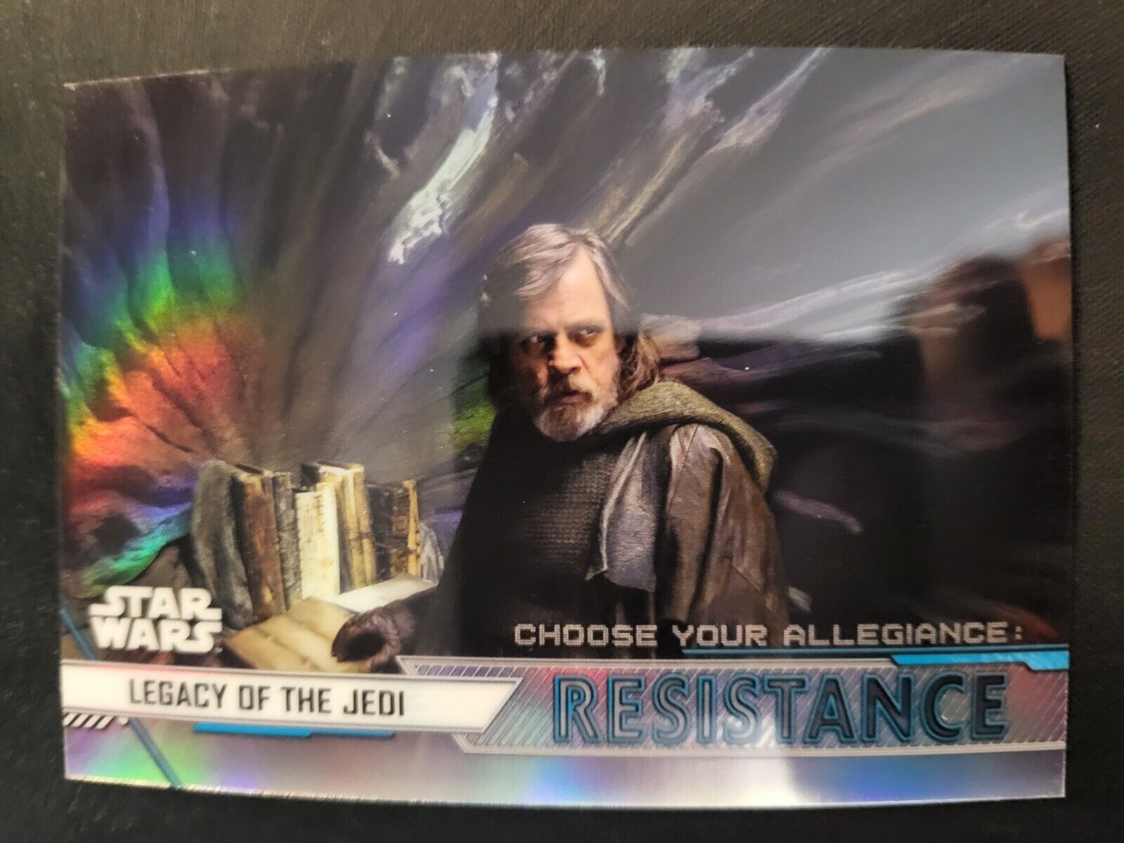2020 Topps Chrome Star Wars Perspectives Resistence Jedi Luke Card REFRACTOR