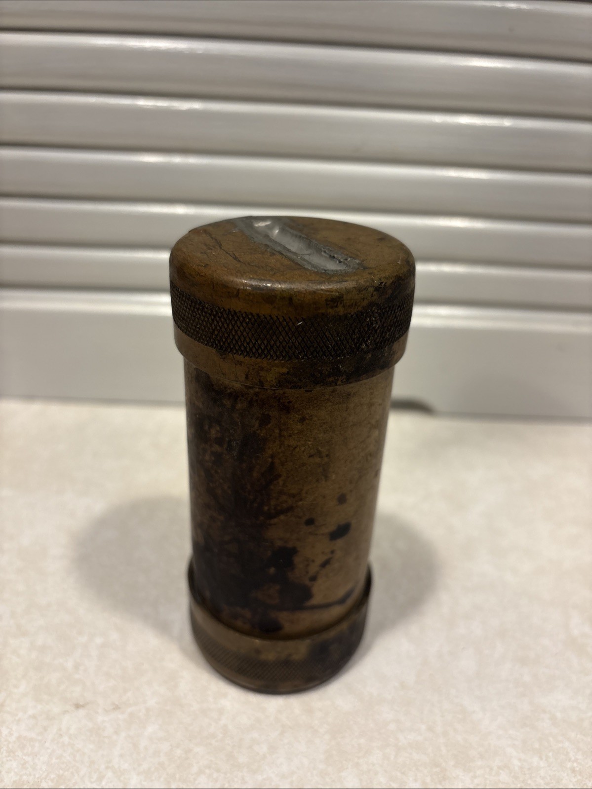 Antique Brass Arc Quenching Fuse Tube Industrial Electrical Fuse Holder Vtg