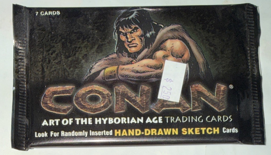 2004 Conan Art of the Hyborian Age Factory Sealed Pack - Rittenhouse 2004 Conan Art of the Hyborian Age Factory Sealed Pack - Rittenhouse