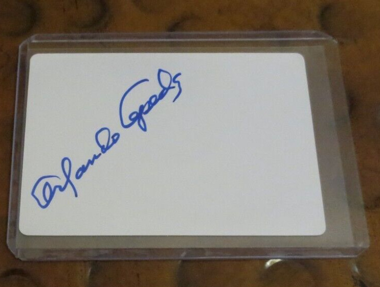 Orlando Cepeda signed autographed card MLB Baseball Hall of Fame 1999 SF Giants