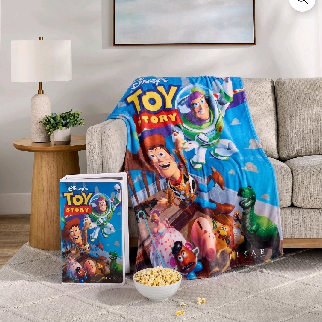 Disney Toy Story Classic VHS Boxed Silk Touch Throw, 50\ Disney Toy Story Classic VHS Boxed Silk Touch Throw, 50\