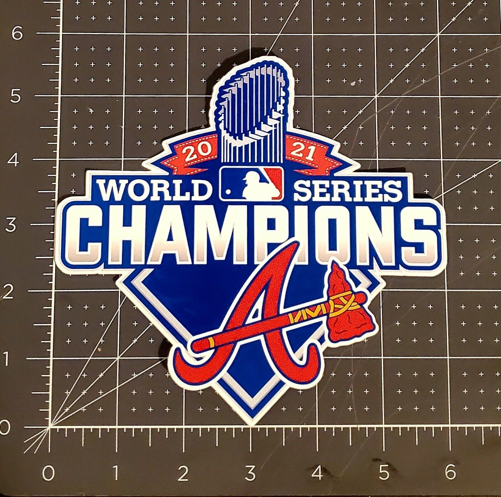 Atlanta Braves 2021 World Series Champions Vinyl Sticker 6\