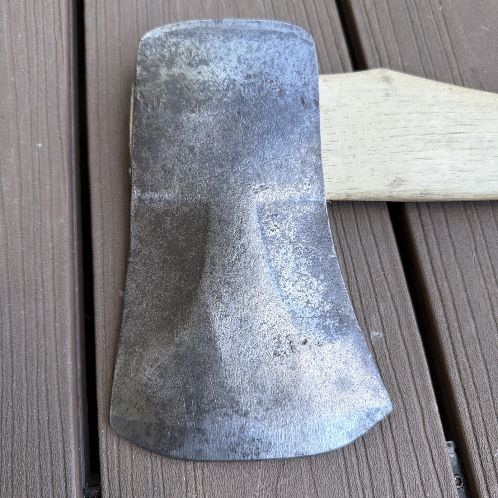 Unmarked Phantom Bevel Single Bit Axe 24” NOS Rixford Handle Vintage