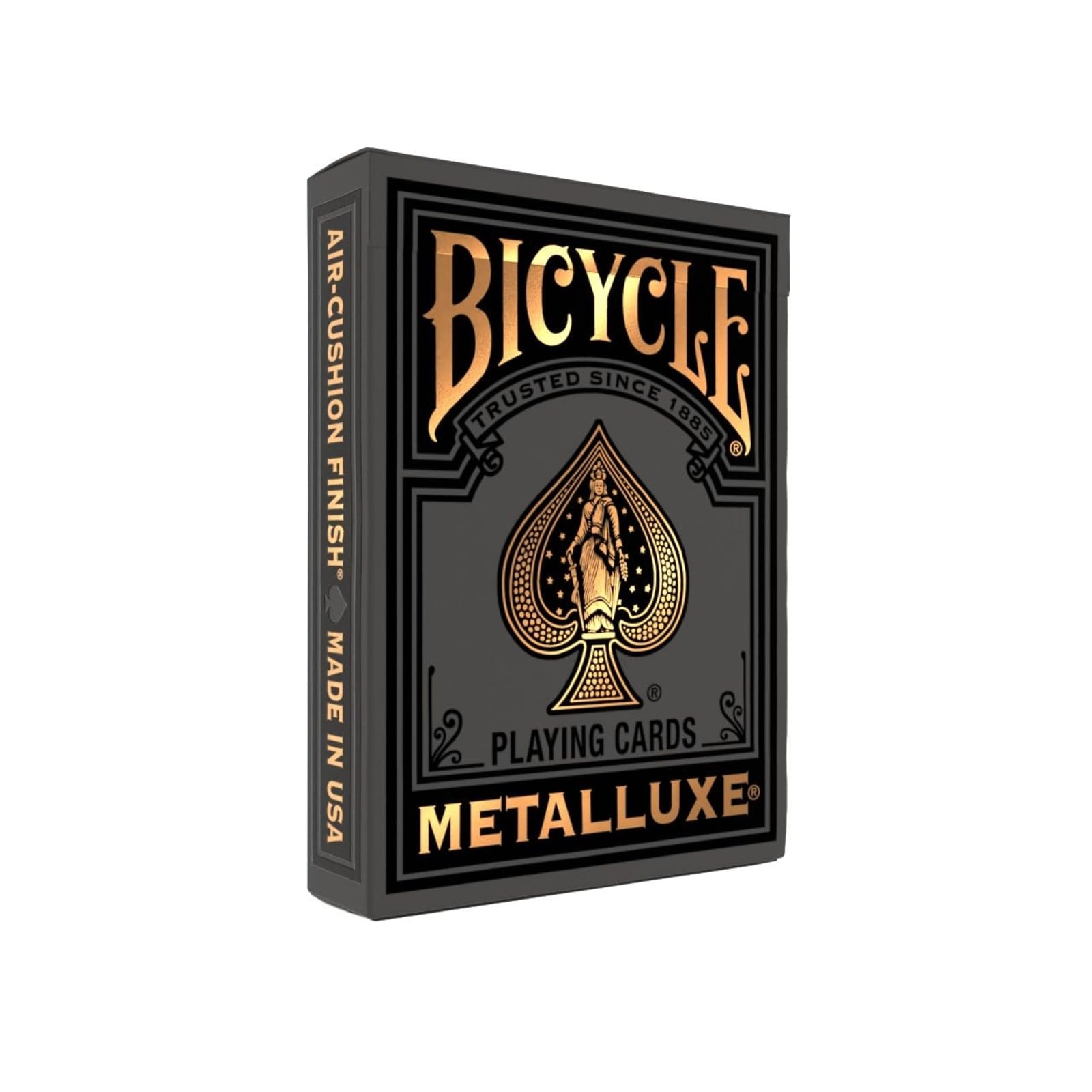 Bicycle Black & Gold Metalluxe Foil Playing Cards Deck Air Cushion Finish Bicycle Black & Gold Metalluxe Foil Playing Cards Deck Air Cushion Finish