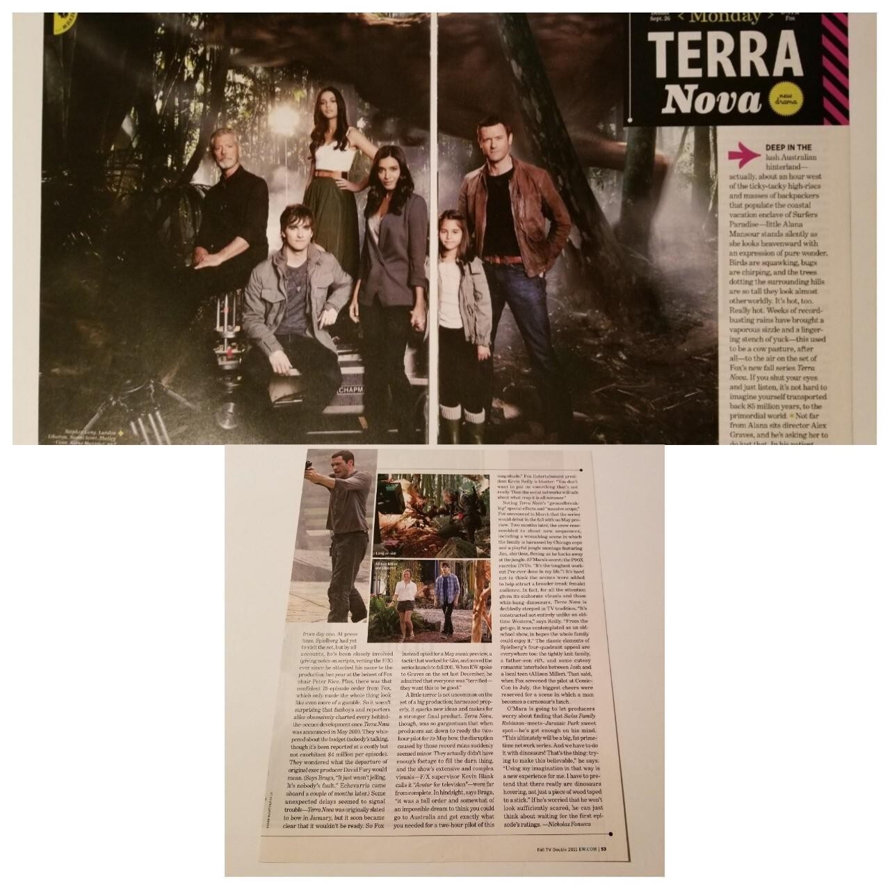 Terra Nova 3 Page Article/Clipping Terra Nova 3 Page Article/Clipping