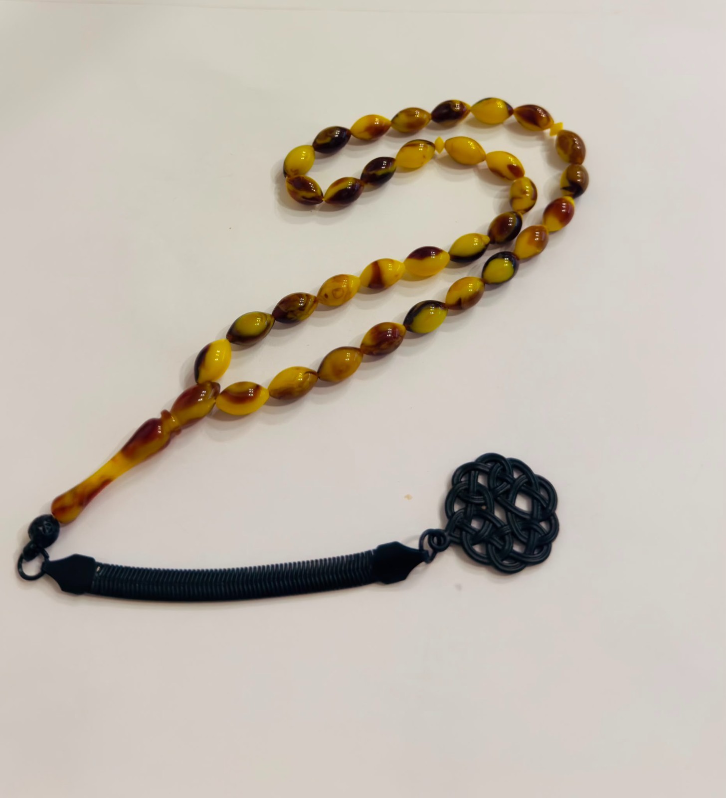 Marbled Faturan Bakelite Prayer Beads Misbaha Tasbih Handmade Kazaz Tassel Marbled Faturan Bakelite Prayer Beads Misbaha Tasbih Handmade Kazaz Tassel