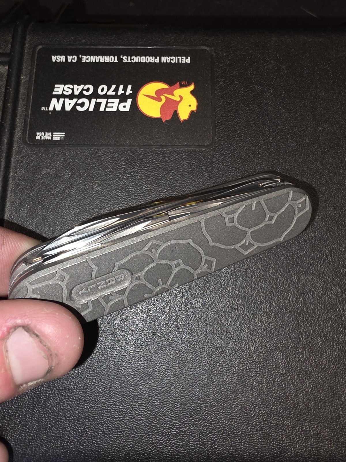 BRNLY x Daily Customs Super Tinker Titanium Rose Scales EDC Swiss Army Knife SAK BRNLY x Daily Customs Super Tinker Titanium Rose Scales EDC Swiss Army Knife SAK