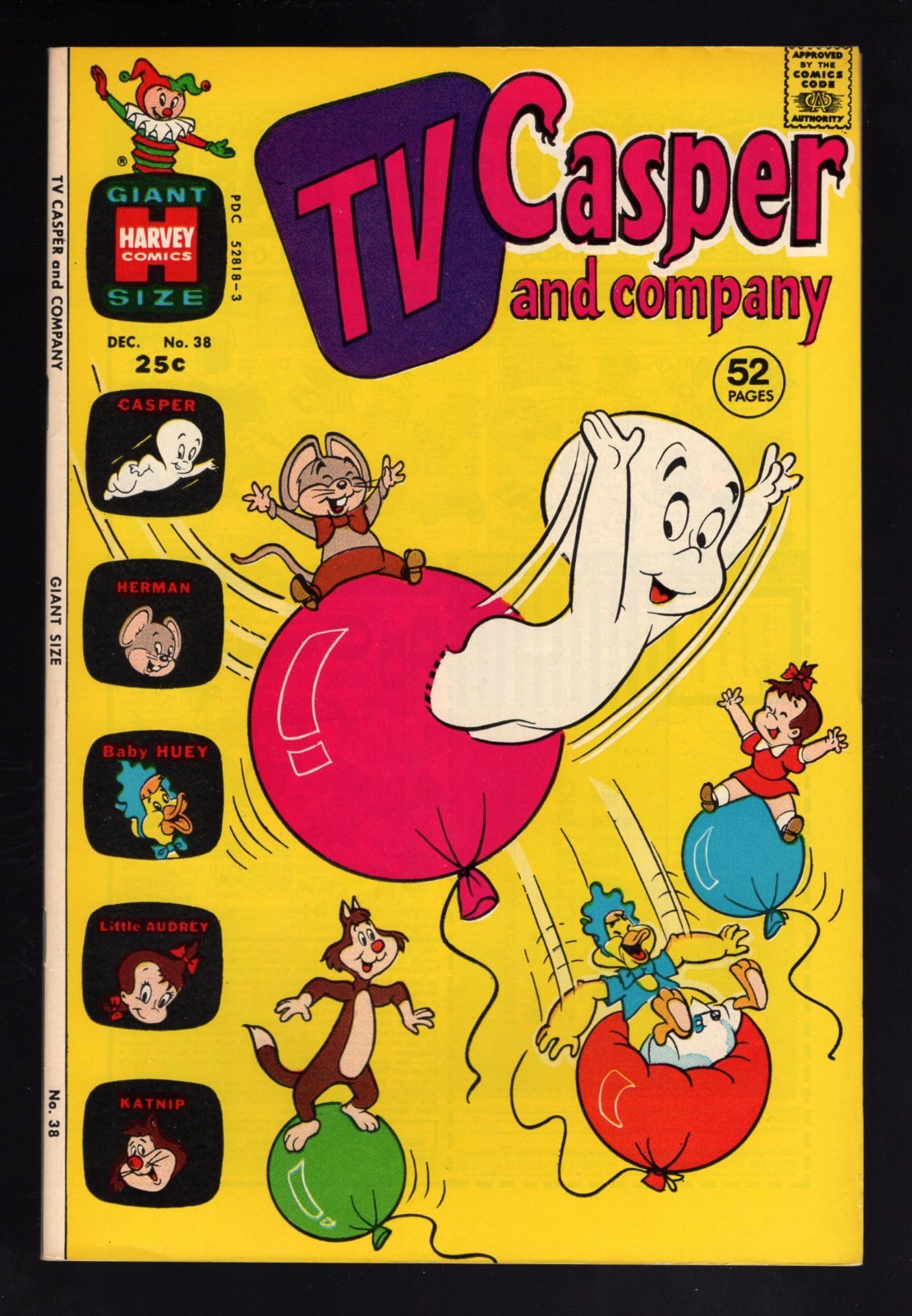 TV Casper and Company #38 VF/NM 1972 Giant 52-page Harvey File- White