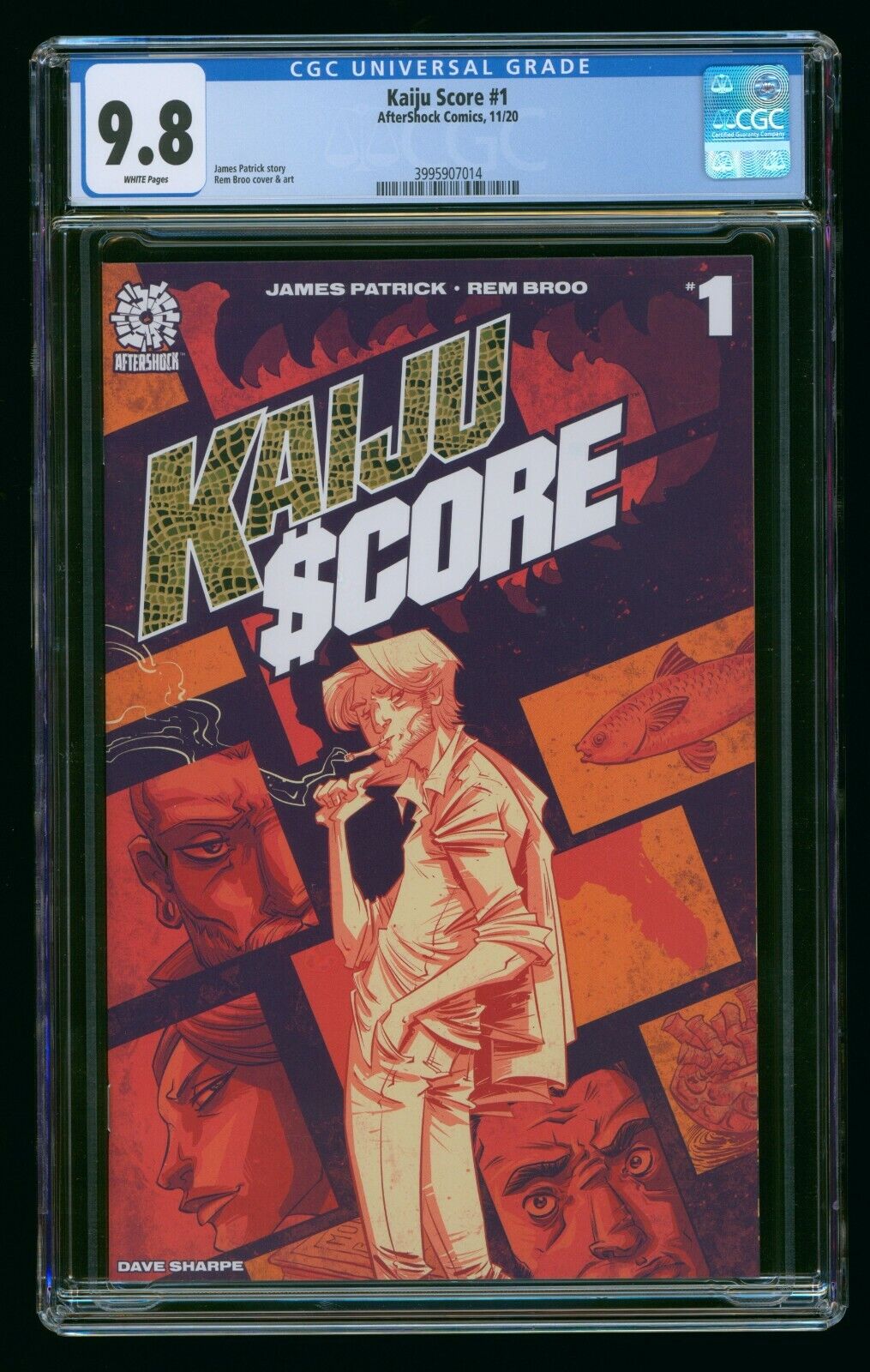 KAIJU SCORE (2020) #1 CGC 9.8 AFTERSHOCK COMICS 1ST PRINTING