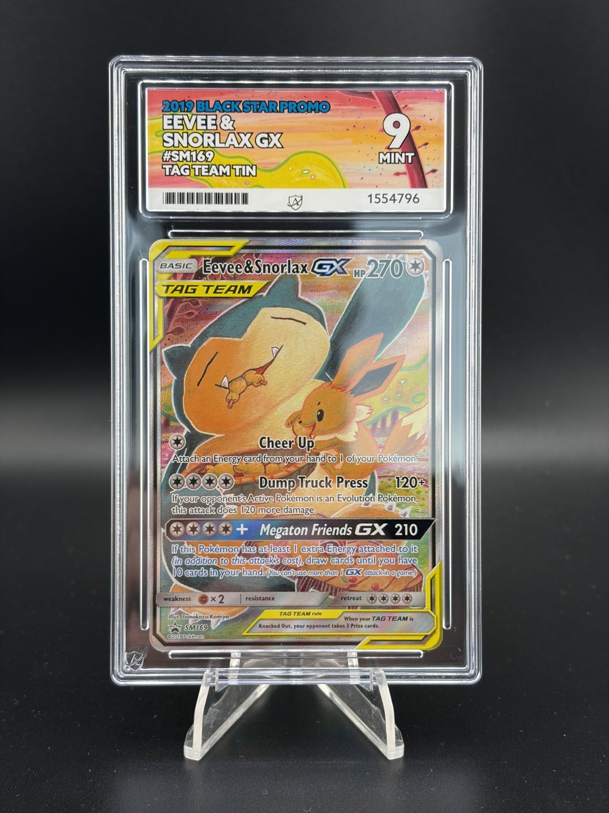 Eevee & Snorlax GX Sm169 Promo Sm Holo ACE 9 Eevee & Snorlax GX Sm169 Promo Sm Holo ACE 9