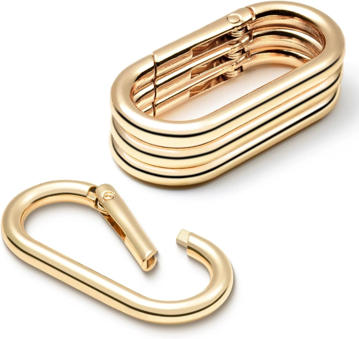 4pcs Gold Carabiner, 2\