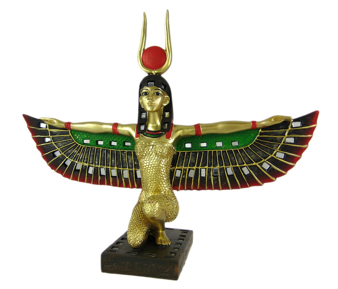 Zeckos Winged Isis Egyptian Goddess Statue Deity Mythology Zeckos Winged Isis Egyptian Goddess Statue Deity Mythology