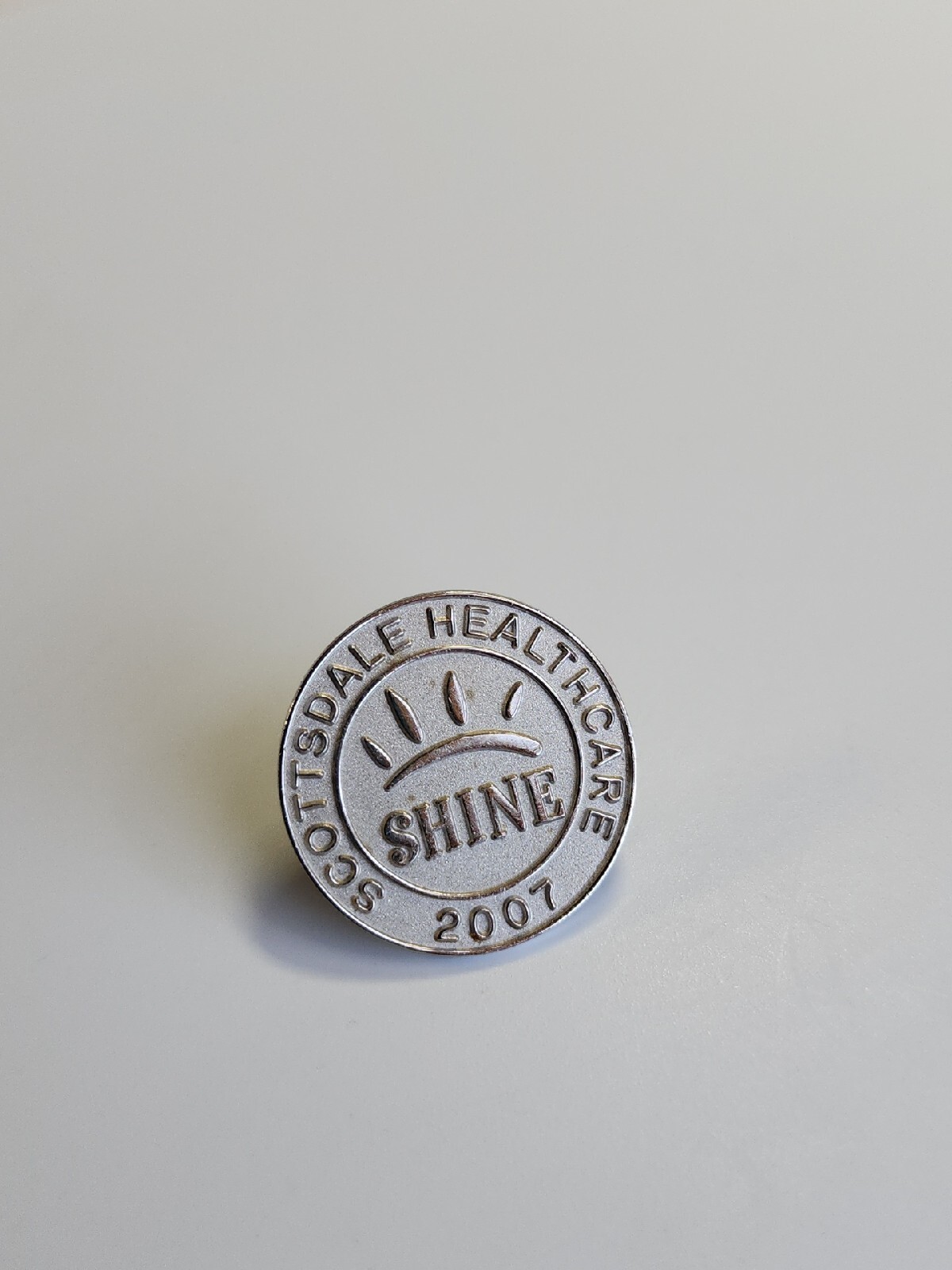 Scottsdale Healthcare Shine 2007 Lapel Pin Silver Color Metal