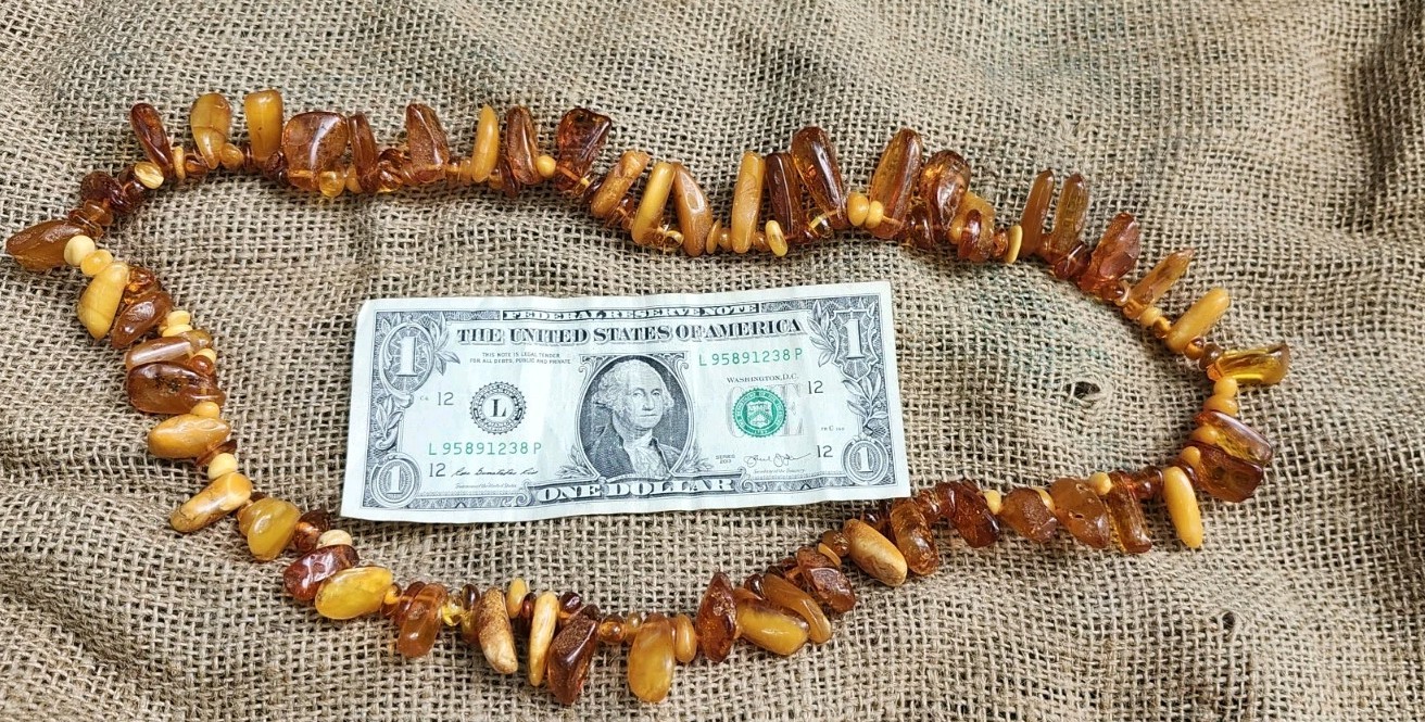 Antique Strand Of Mixed Amber Beads. 30 Antique Strand Of Mixed Amber Beads. 30