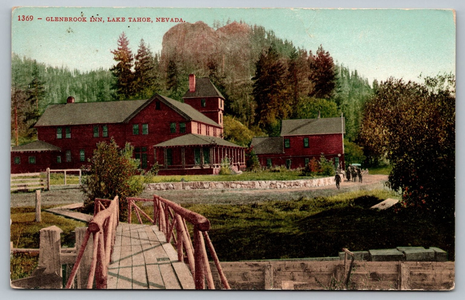 Vintage Glenbrook Inn Lake Tahoe Nevada Postcard 1908 Edward Mitchell Vintage Glenbrook Inn Lake Tahoe Nevada Postcard 1908 Edward Mitchell
