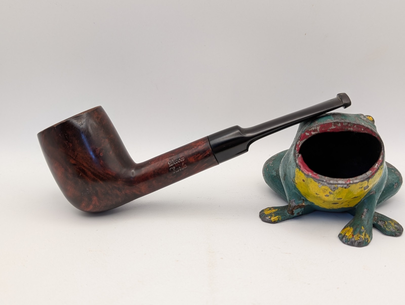 Vintage Savinelli Duca Carlo Saddle Bit Billiard Estate Tobacco Pipe