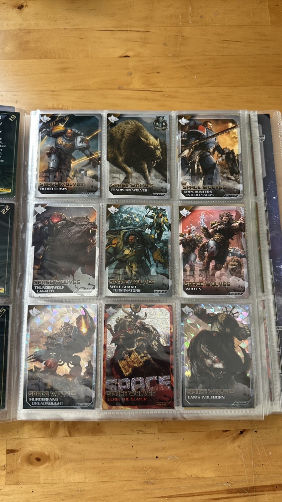 Panini Warhammer 40K Dark Galaxy Trading cards complete collection 
