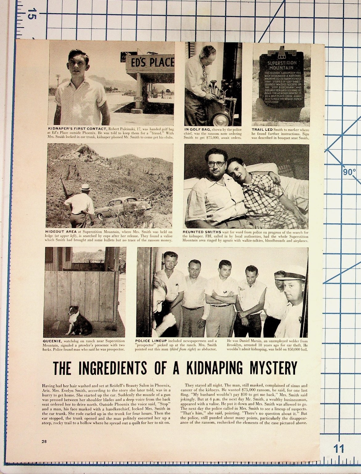 1950s Arizona Kidnapping Mystery Magazine Article Phoenix Superstition Mtn 1950s Arizona Kidnapping Mystery Magazine Article Phoenix Superstition Mtn