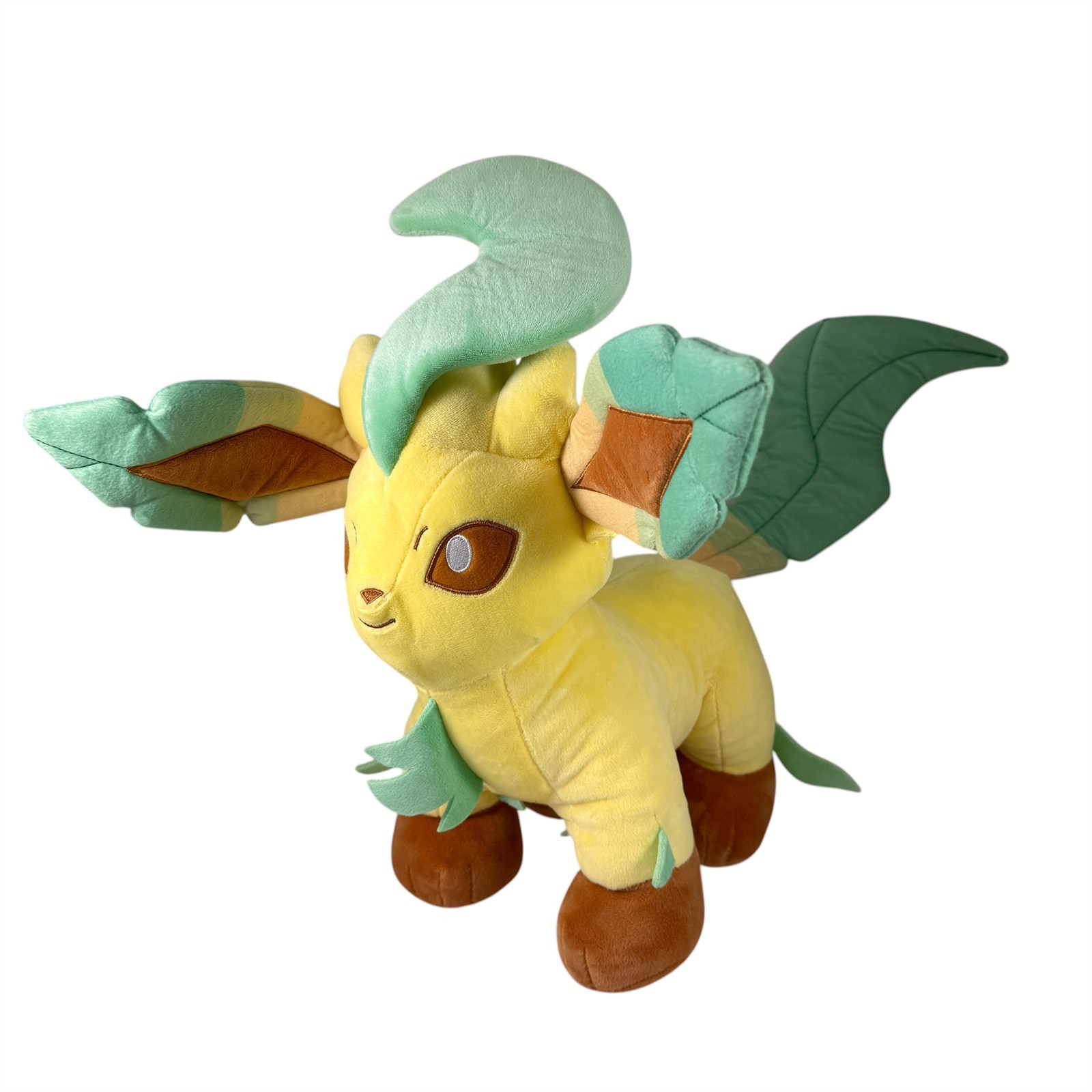 Pokemon Leafeon Build a Bear Plush Stuffie Animal Eeveelution with Red Vest Pokemon Leafeon Build a Bear Plush Stuffie Animal Eeveelution with Red Vest