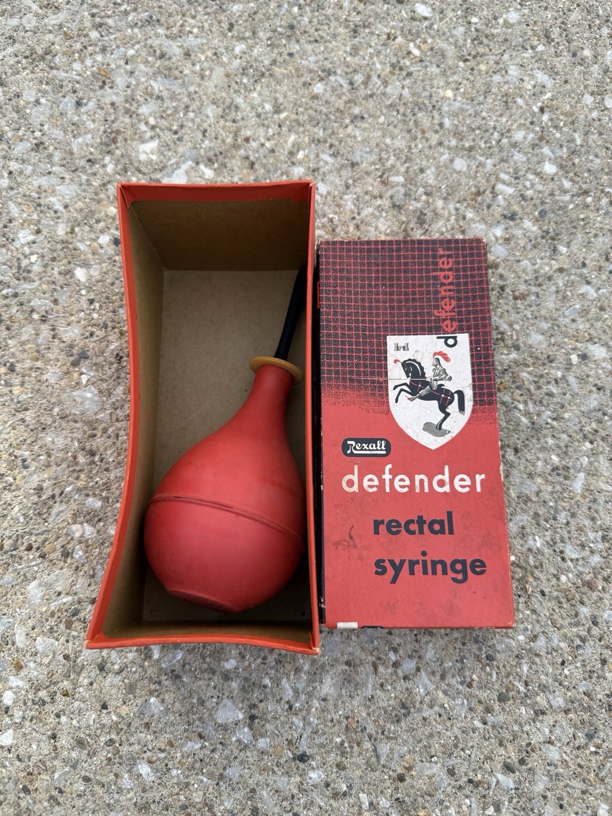 Vintage Rexall Defender Rectal Syringe R325 -R-17 Original Box Vintage Rexall Defender Rectal Syringe R325 -R-17 Original Box