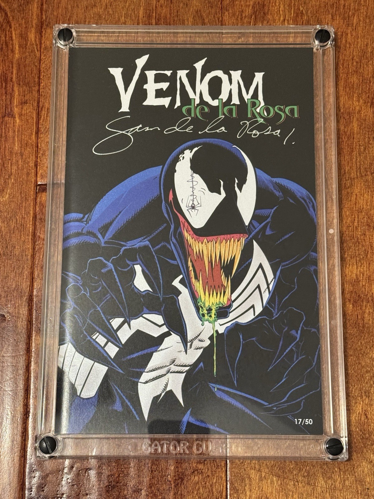 2025 Venom Sam De La Rosa #1 signed & Remark  Artbook 17 of 50 Lethal Protector