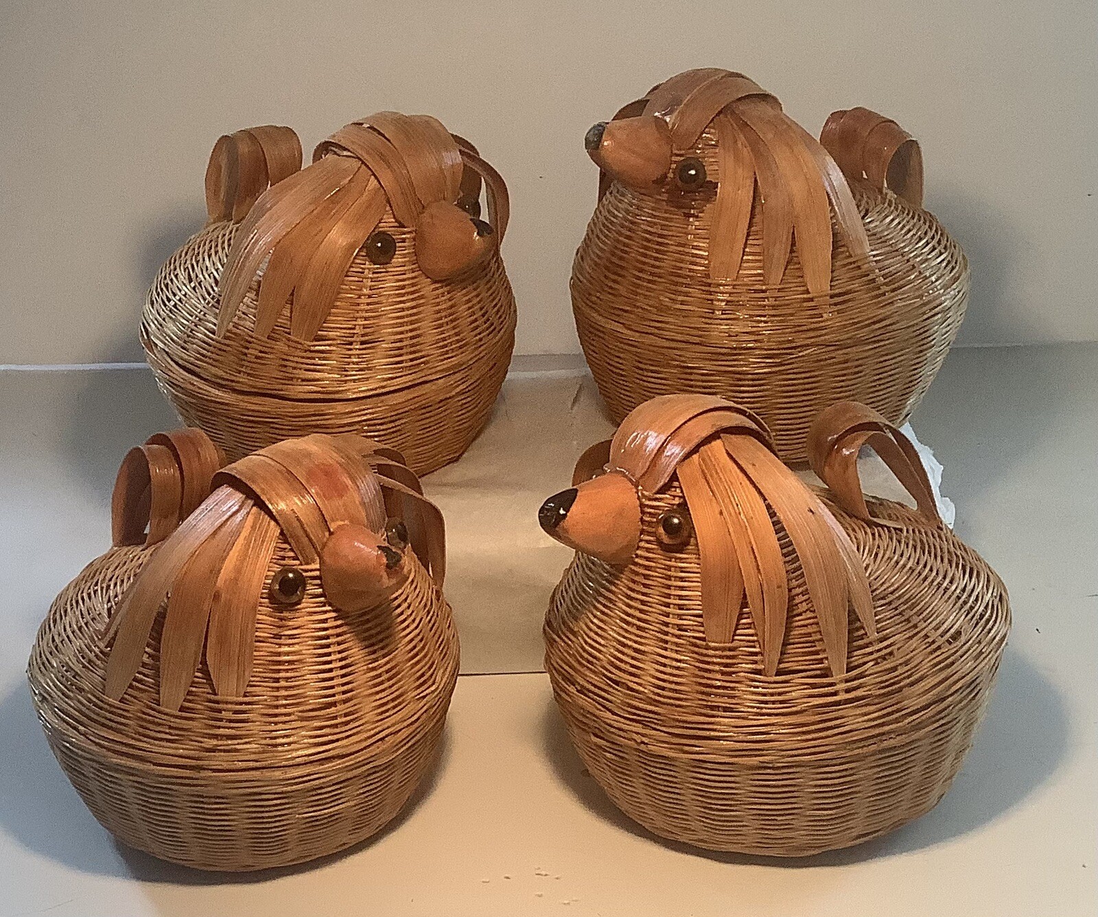 Napkin Wicker Bird Table Baskets Napkin Dining VTG Bird Ratan Napkin Wicker Bird Table Baskets Napkin Dining VTG Bird Ratan