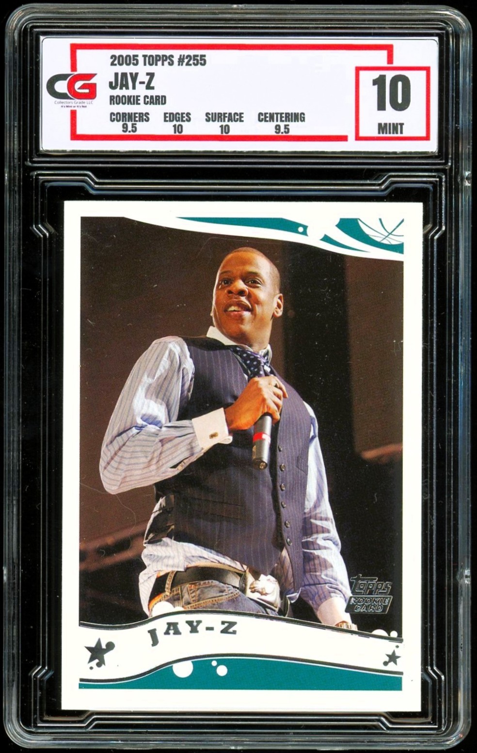 2005 Topps #255 ~ JAY-Z ROOKIE ~ GRADED CG 10 2005 Topps #255 ~ JAY-Z ROOKIE ~ GRADED CG 10