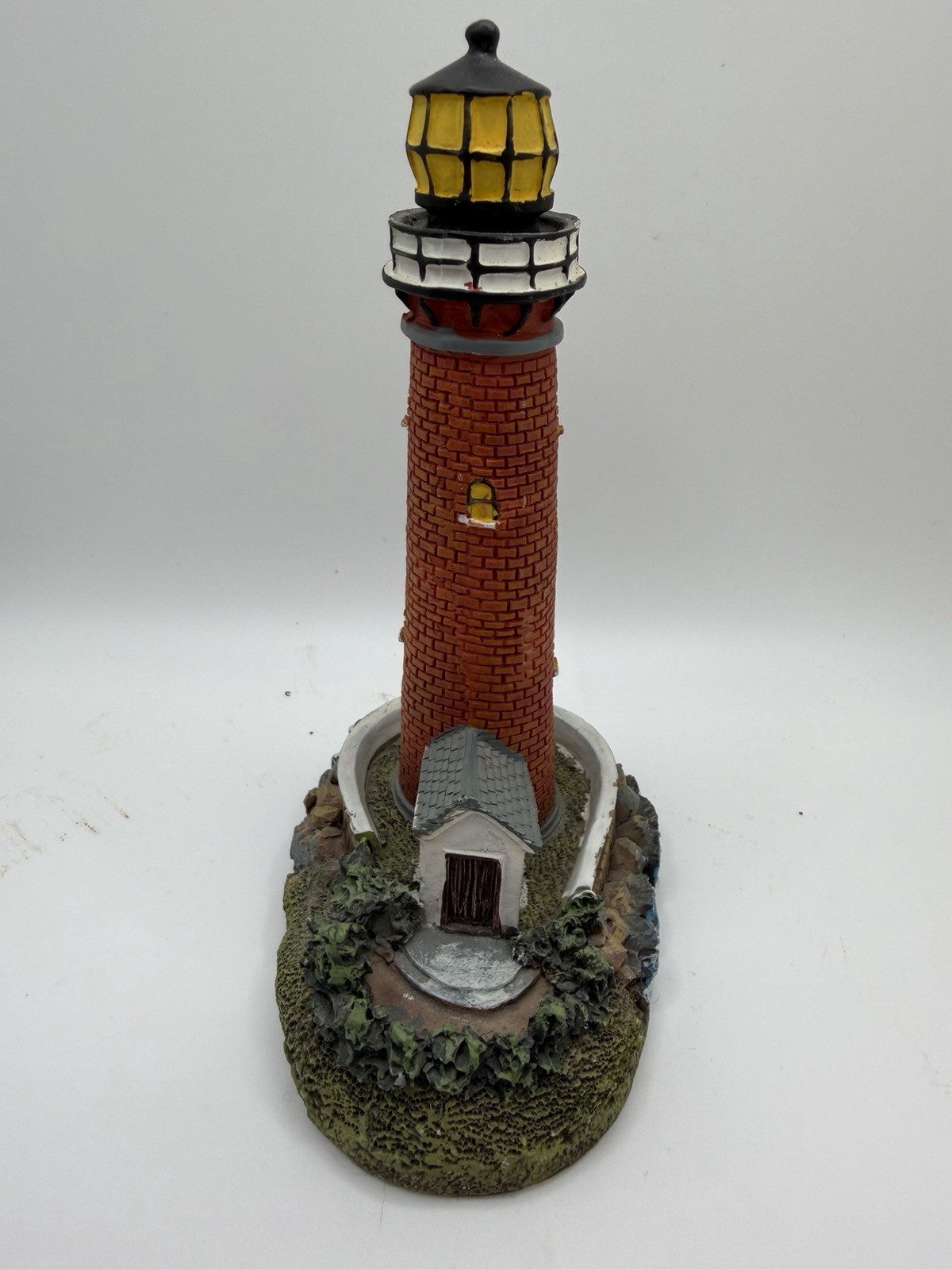 Lighthouse Figurine Decorative Red w/ House 5 Inch By Tradewind Bay Lighthouse Figurine Decorative Red w/ House 5 Inch By Tradewind Bay