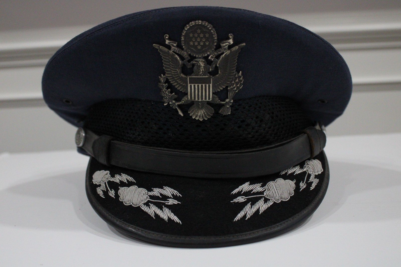 Vintage USAF Dress Blue Cap Vans Brother Sidney G Marshall LTC SOCPAC Hat 7 1/4 Vintage USAF Dress Blue Cap Vans Brother Sidney G Marshall LTC SOCPAC Hat 7 1/4