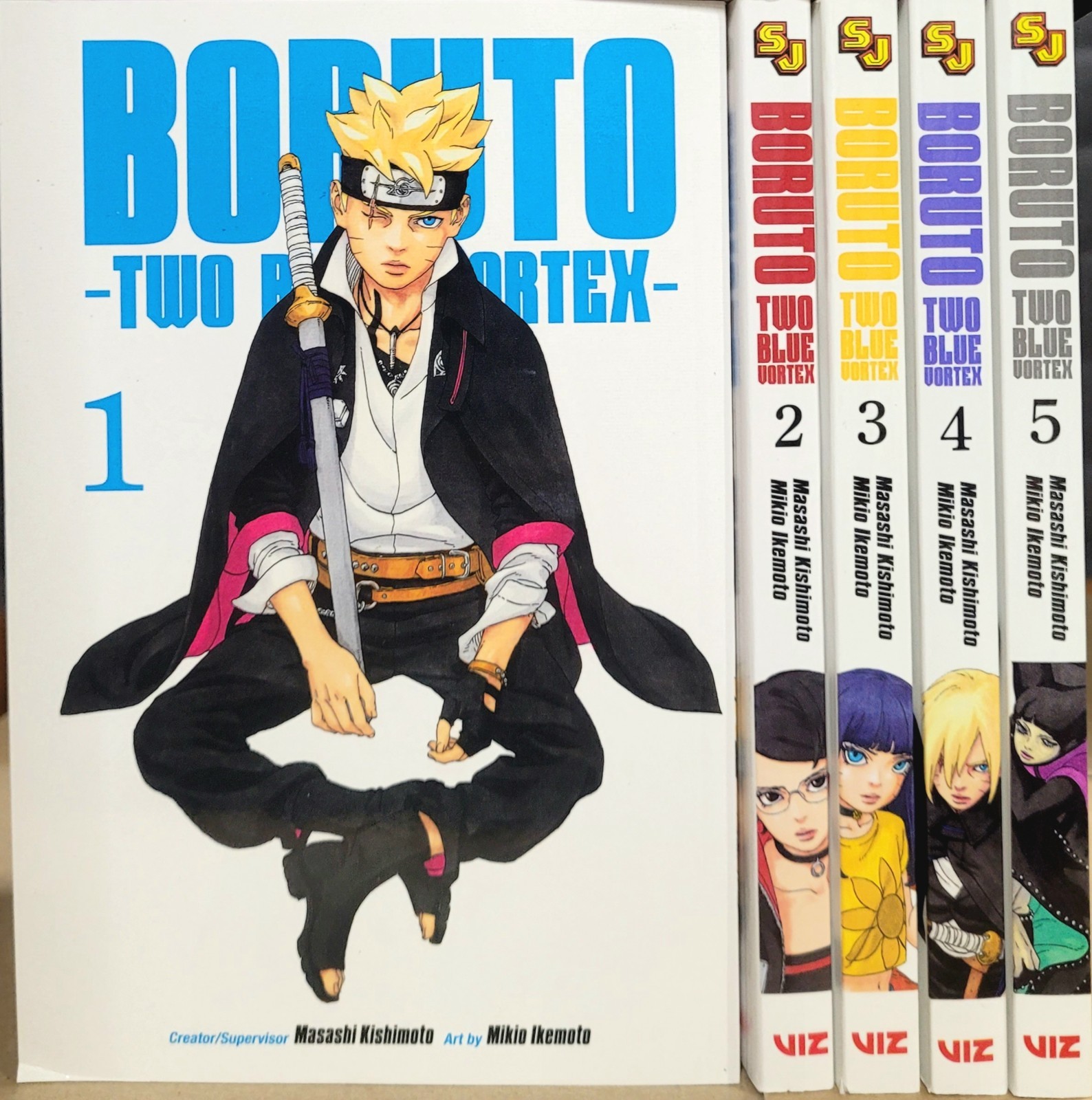 Boruto Two Blue Vortex Manga vol 1-5 Brand New Paperback Viz Media In English Boruto Two Blue Vortex Manga vol 1-5 Brand New Paperback Viz Media In English