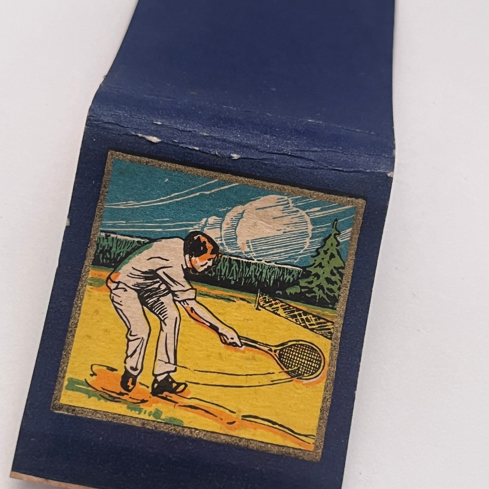 Tennis Player - Colgate Match Aristocrat Vintage Matchbook Cover MM4-2 Tennis Player - Colgate Match Aristocrat Vintage Matchbook Cover MM4-2