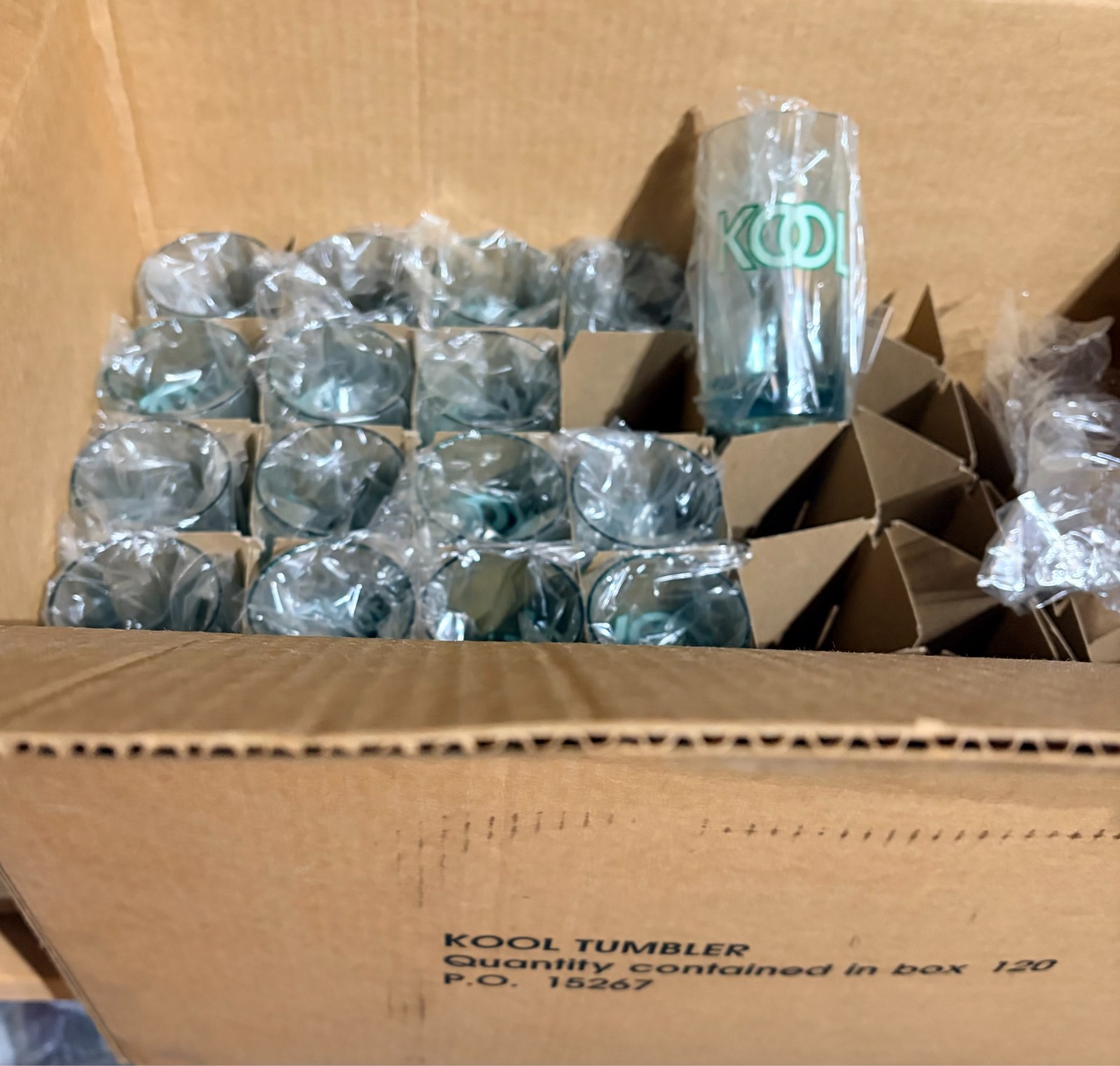 Vintage KOOL Cigarettes Acrylic Plastic Tumbler Glasses - Set of 25 - New Vintage KOOL Cigarettes Acrylic Plastic Tumbler Glasses - Set of 25 - New