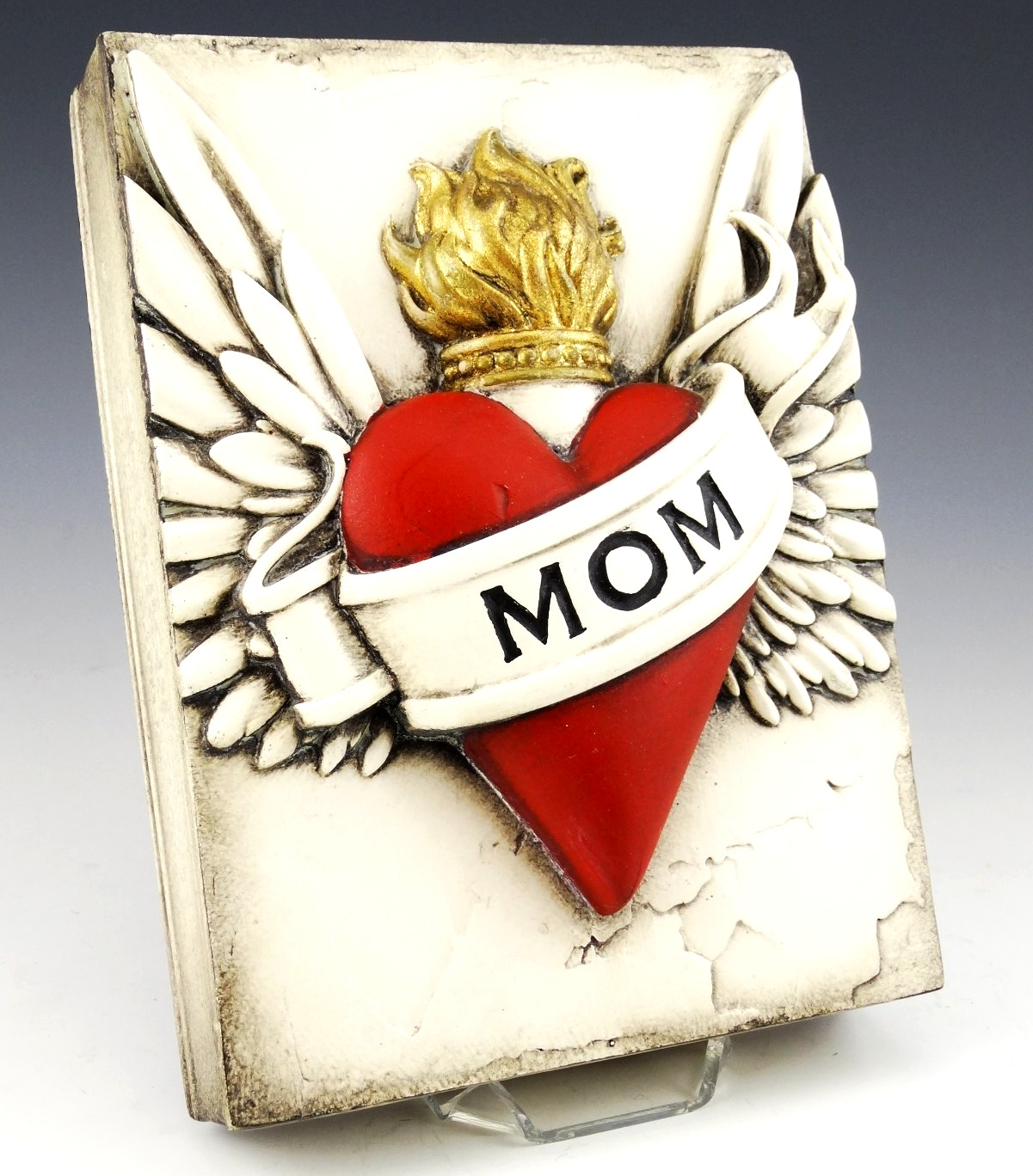Sid Dickens Memory Block Tile SP-04 MOM MOTHER LOVE HEART & WINGS RETIRED